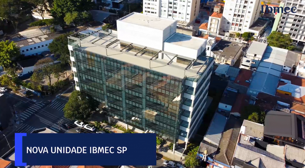 Imagem do novo prédio do Ibmec SP, o Campus Faria Lima.